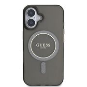 Husa pentru  iPhone 16 cu MagSafe Guess - IML Series - negru mat