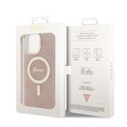 Husa pentru  iPhone 16 cu MagSafe Guess - IML Series - roz aprins