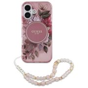 Husa pentru  iPhone 16 cu MagSafe Guess - IML Series - roz neon