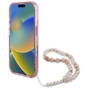 Husa pentru  iPhone 16 cu MagSafe Guess - IML Series - roz neon