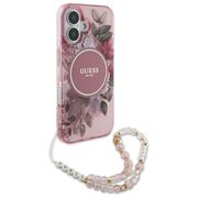 Husa pentru  iPhone 16 cu MagSafe Guess - IML Series - roz neon