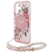 Husa pentru  iPhone 16 cu MagSafe Guess - IML Series - roz neon