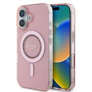 Husa pentru  iPhone 16 cu MagSafe Guess - IML Series - roz