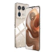 Husa pentru  Motorola Edge 50 Ultra cu sclipici Liquid Crystal Glitter, transparent