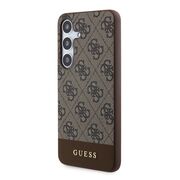 Husa pentru  Samsung Galaxy S24+ Plus Guess - Hardcase 4G Series - maro