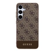 Husa pentru  Samsung Galaxy S24+ Plus Guess - Hardcase 4G Series - maro