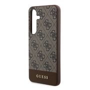 Husa pentru  Samsung Galaxy S24+ Plus Guess - Hardcase 4G Series - maro