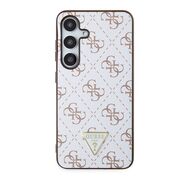 Husa pentru  Samsung Galaxy S24 Guess - Hardcase 4G Series - alb