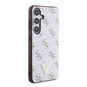 Husa pentru  Samsung Galaxy S24 Guess - Hardcase 4G Series - alb