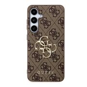 Husa pentru  Samsung Galaxy S24 Guess - Hardcase 4G Series - maro cafeniu