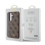 Husa pentru  Samsung Galaxy S24 Guess - Hardcase 4G Series - maro inchis