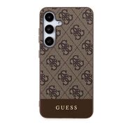 Husa pentru  Samsung Galaxy S24 Guess - Hardcase 4G Series - maro