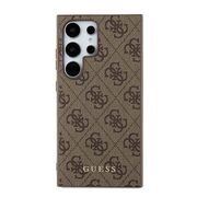 Husa pentru  Samsung Galaxy S24 Ultra Guess - Hardcase 4G Series - maro