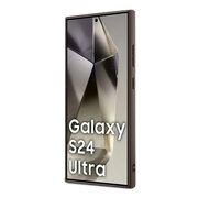 Husa pentru  Samsung Galaxy S24 Ultra Guess - Hardcase 4G Series - maro