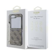 Husa pentru  Samsung Galaxy Z Flip 6 cu Guess - Hardcase 4G Series - maro