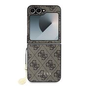 Husa pentru  Samsung Galaxy Z Flip 6 cu Guess - Hardcase 4G Series - maro