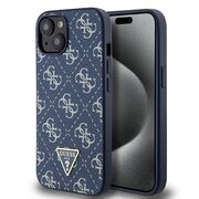 Husa pentru  iPhone 15 Guess - Hardcase 4G Series - albastru
