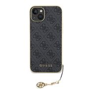 Husa pentru  iPhone 15 Guess - Hardcase 4G Series - grey