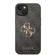 Husa pentru  iPhone 15 Guess - Hardcase 4G Series - gri mat