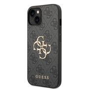 Husa pentru  iPhone 15 Guess - Hardcase 4G Series - gri mat