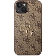 Husa pentru  iPhone 15 Guess - Hardcase 4G Series - maro deschis