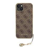 Husa pentru  iPhone 15 Guess - Hardcase 4G Series - maro inchis