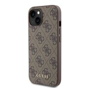 Husa pentru  iPhone 15 Guess - Hardcase 4G Series - maro