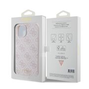Husa pentru  iPhone 15 Guess - Hardcase 4G Series - roz neon