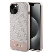 Husa pentru  iPhone 15 Guess - Hardcase 4G Series - roz