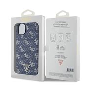 Husa pentru  iPhone 15 Plus Guess - Hardcase 4G Series - albastru
