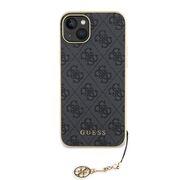 Husa pentru  iPhone 15 Plus Guess - Hardcase 4G Series - grey