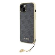 Husa pentru  iPhone 15 Plus Guess - Hardcase 4G Series - grey