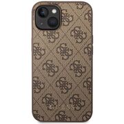 Husa pentru  iPhone 15 Plus Guess - Hardcase 4G Series - maro
