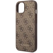 Husa pentru  iPhone 15 Plus Guess - Hardcase 4G Series - maro