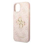 Husa pentru  iPhone 15 Plus Guess - Hardcase 4G Series - roz