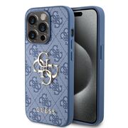 Husa pentru  iPhone 15 Pro Guess - Hardcase 4G Series - albastru inchis