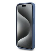 Husa pentru  iPhone 15 Pro Guess - Hardcase 4G Series - albastru inchis