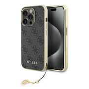 Husa pentru  iPhone 15 Pro Guess - Hardcase 4G Series - grey