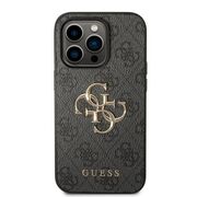 Husa pentru  iPhone 15 Pro Guess - Hardcase 4G Series - gri mat