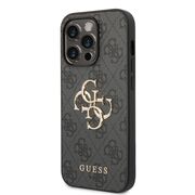 Husa pentru  iPhone 15 Pro Guess - Hardcase 4G Series - gri mat