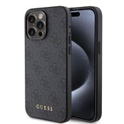 Husa pentru  iPhone 15 Pro Guess - Hardcase 4G Series - gri