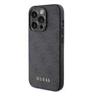 Husa pentru  iPhone 15 Pro Guess - Hardcase 4G Series - gri
