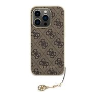 Husa pentru  iPhone 15 Pro Guess - Hardcase 4G Series - maro cafeniu