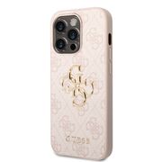 Husa pentru  iPhone 15 Pro Guess - Hardcase 4G Series - roz pudrat
