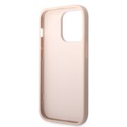 Husa pentru  iPhone 15 Pro Guess - Hardcase 4G Series - roz pudrat