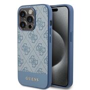 Husa pentru  iPhone 15 Pro Max Guess - Hardcase 4G Series - albastru deschis