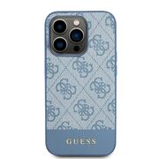 Husa pentru  iPhone 15 Pro Max Guess - Hardcase 4G Series - albastru deschis