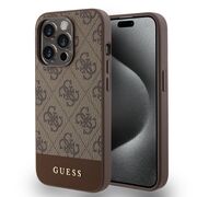 Husa pentru  iPhone 15 Pro Max Guess - Hardcase 4G Series - maro