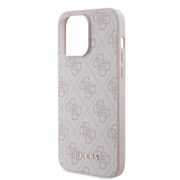 Husa pentru  iPhone 15 Pro Max cu MagSafe Guess - Hardcase 4G Series - roz neon