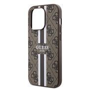 Husa pentru  iPhone 15 Pro cu MagSafe Guess - Hardcase 4G Series - maro